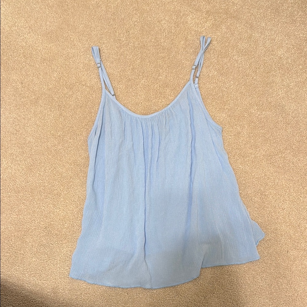 Light Blue Women's Sleeveless Top